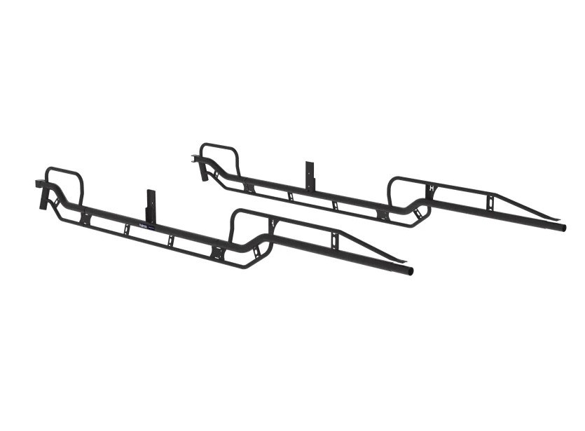 Holman Ladder Rack Side Rail, Pro Rack, For Use with Pro Rack Series Ladder Rack, Powder Coated Black, Steel, Forklift Loadable – 12202