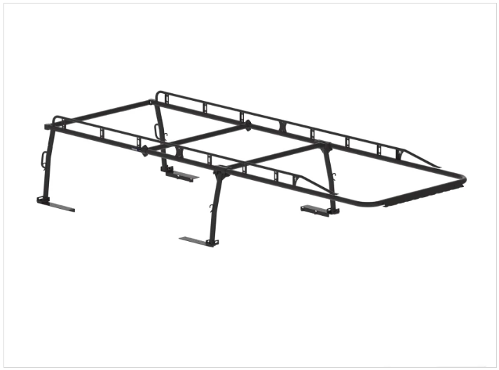 Holman Ladder Rack, Pro Rack, 1700 Pound Capacity, Bed Rail Mount, Multi-Fit, 24 Inch Height, Powder Coated, Black, Steel – 2FSS6E