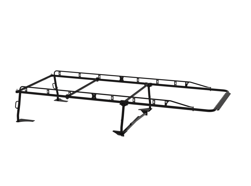 Holman Ladder Rack, Pro Rack, 1700 Pound Capacity, Bed Rail Mount, Multi-Fit, 22 Inch Height, Powder Coated, Black, Steel – 2SCS6C