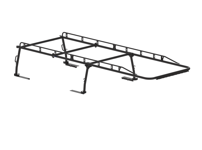 Holman Ladder Rack, Pro Rack, 1700 Pound Capacity, Bed Rail Mount, Multi-Fit, 22 Inch Height, Powder Coated, Black, Steel – 2SSS6C