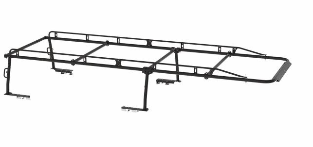 Holman Ladder Rack, Pro Rack, 1700 Pound Capacity, Bed Rail Mount, Multi-Fit, 22 Inch Height, Powder Coated, Black, Steel – 2SSS8C