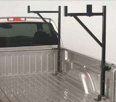 Holman Ladder Rack, Quick Pack, 250 Pound Capacity, Upright Supports Bolted to Truck Bed, Multi-Fit, Adjustable Arm Angle and Width – 30091