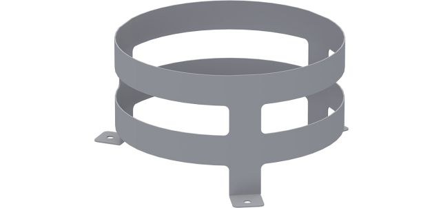 Holman Bucket Holder, Holds 5 Gallon Bucket, Mounts to Van Floor, Gray – 40120