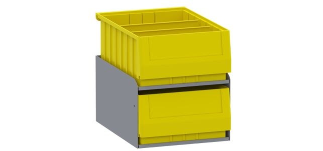 Holman Van Storage System Cabinet, Shelf Mount, With Two 40311 Bin Boxes, Steel – 40342