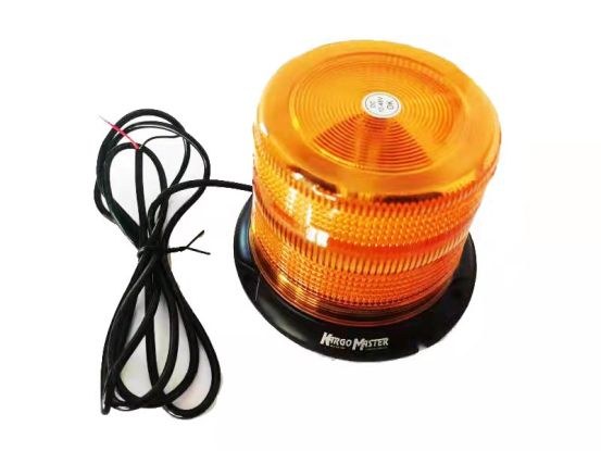 Holman Warning Light, 5.4 Inch Height X 6.4 Inch Diameter, Beacon, 48 LED, Amber Lens, 6 Flash Patterns, 12/48 Volt DC – 40422