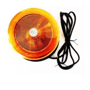Holman Warning Light, 5.4 Inch Height X 6.4 Inch Diameter, Beacon, 48 LED, Amber Lens, 6 Flash Patterns, 12/48 Volt DC – 40422