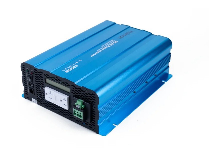 Holman Power Inverter, Inverts 12 Volt DC to 110 Volt AC, 2000 Continuous/ 4000 Peak Watts, 18 Amp Output, With 2 AC Outlets – 40442