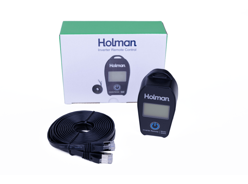 Holman Power Inverter Remote Control, For Use with Holman Pure Sine Wave Inverter, Lcd Display, Black, With 5 Meter Cable – 40444