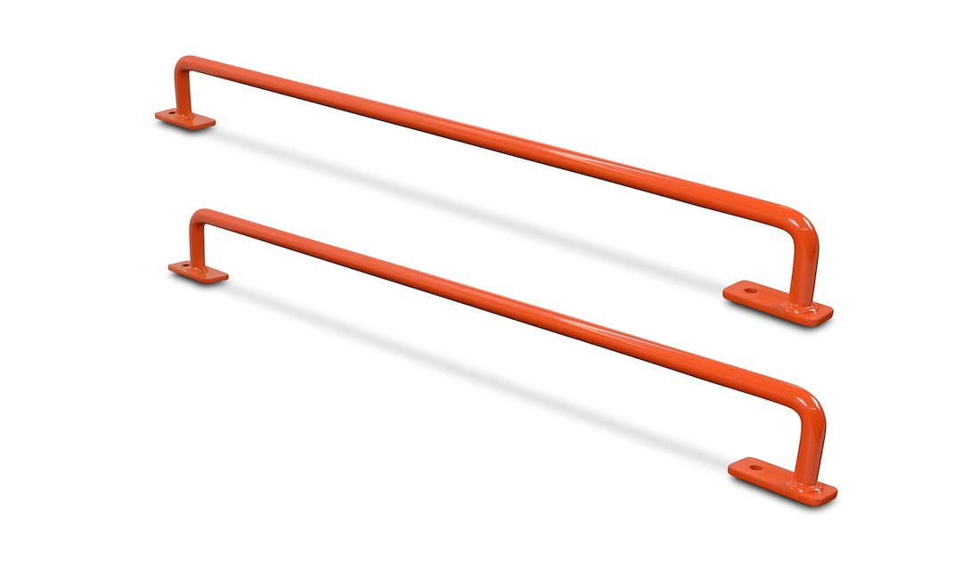 Kargomaster Interior Grab Bar, Powder Coated, Orange, Steel, Rear Door, Set of 2 – 40450