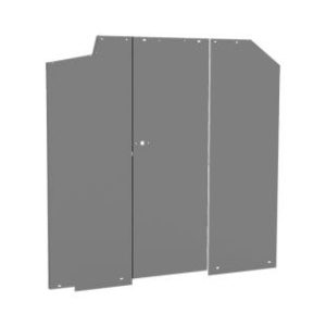 Holman Bulkhead Divider, Full Bulkhead, Fixed Center Panel, Grey, Steel, Wing Not Included, Requires Bulkhead Divider Wing – 40641