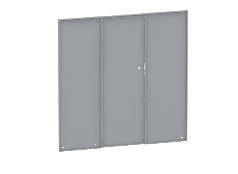Holman Bulkhead Divider, Full Bulkhead, Fixed Center Panel, Solid, Gray, Steel – 40652