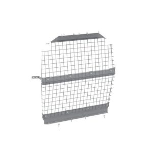 Holman Bulkhead Divider, Full Bulkhead, Without Door, Without Window, Powder Coated Matte Gray, 6 Gauge Wire Mesh Steel – 40680