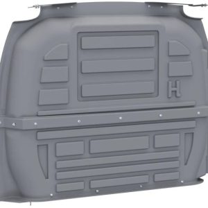 Holman Bulkhead Divider, Full Bulkhead, Without Door, Without Window, Gray, ABS Plastic – 40691GM