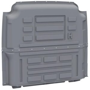 Holman Bulkhead Divider, Full Bulkhead, Without Door, Without Window, Gray, ABS Plastic – 40691P