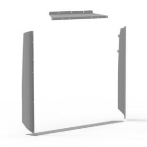 Holman Bulkhead Divider Wing, For Holman Bulkhead Model 40640, Grey, Nissan Nv Low Roof – 406NL