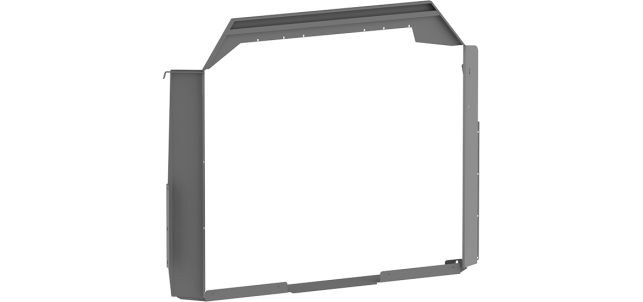 Holman Bulkhead Divider Wing, For Holman Part Numbers 40640 and 40641 Bulkhead Models, Powder Coated, Gray, Steel – 406TL