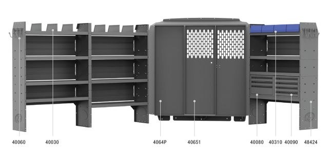 Holman Van Storage System Kit, General Service Package – 41PMS