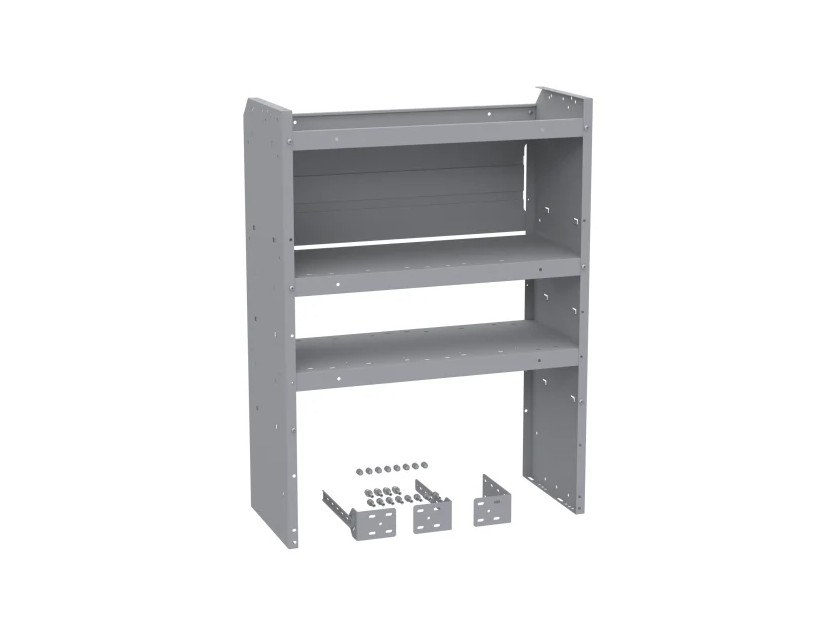 Holman Van Storage System Shelf Unit, Adjustable, 32 Inch Width X 43 Inch Height X 14 Inch Depth, Tapered End Panels, 3 Shelves – 4832L