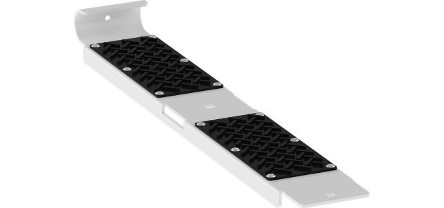 Kargomaster Ladder Mounting Bracket, Clamp and Lock, For Use with Clamp and Lock Ladder Racks to Secure Shorter Ladders, Powder Coated, White – 4A815
