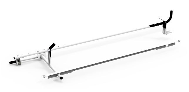 Holman Ladder Rack Drop Down Mechanism, Clamp and Lock, For Use with Clamp and Lock Racks on Drivers Side, Powder Coated, White – 4A81L