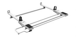 Holman Ladder Rack, Ez Drop Down Series, Rain Gutter Mount, Multi-Fit, Passenger Side Only, Powder Coated, White, Aluminum – 4NCA0D
