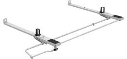 Holman Ladder Rack, Ez Drop Down Series, Rain Gutter Mount, Multi-Fit, Passenger Side Only, Powder Coated, White, Aluminum – 4NLA0D
