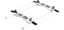 Holman Ladder Rack, Ez Drop Down Series, Rain Gutter Mount, Multi-Fit, Passenger and Driver Side, Powder Coated, White, Steel – 4PHSDD