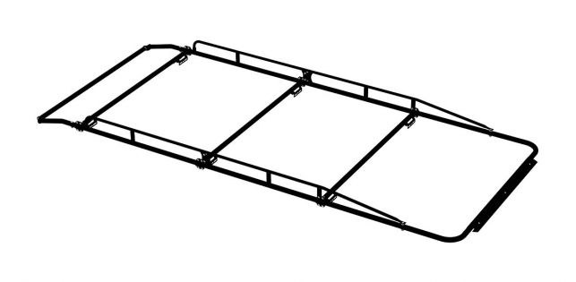 Holman Ladder Rack, Pro III Series, 1000 Pound Capacity, Top Mount Bolt-On Mount, Multi-Fit, Gloss Black, Aluminum – 4PLAMR