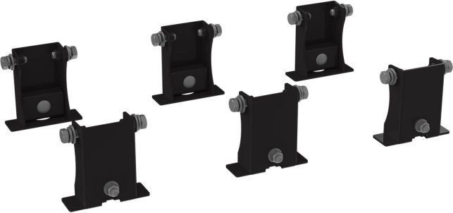 Holman Ladder Rack, Pro III Series, 1000 Pound Capacity, Top Mount Bolt-On Mount, Multi-Fit, Gloss Black, Aluminum – 4PLAMR