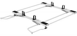 Holman Ladder Rack, Ez Drop Down Series, Rain Gutter Mount, Multi-Fit, Passenger and Driver Side, Powder Coated, White, Aluminum – 4TLADD