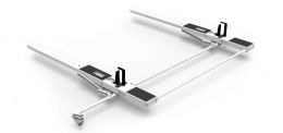 Holman Ladder Rack, Ez Drop Down Series, Rain Gutter Mount, Multi-Fit, Passenger Side Only, Powder Coated, White, Aluminum – 4TMA0D