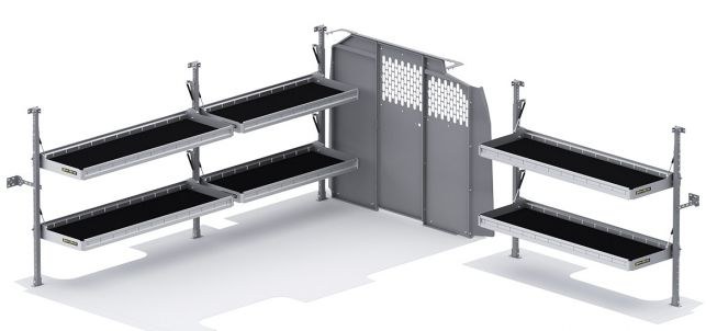 Holman Van Storage System Kit, Folding Shelves Package – 501CL