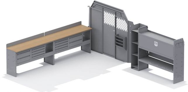 Holman Van Storage System Kit, Locksmith Package – 50TLL