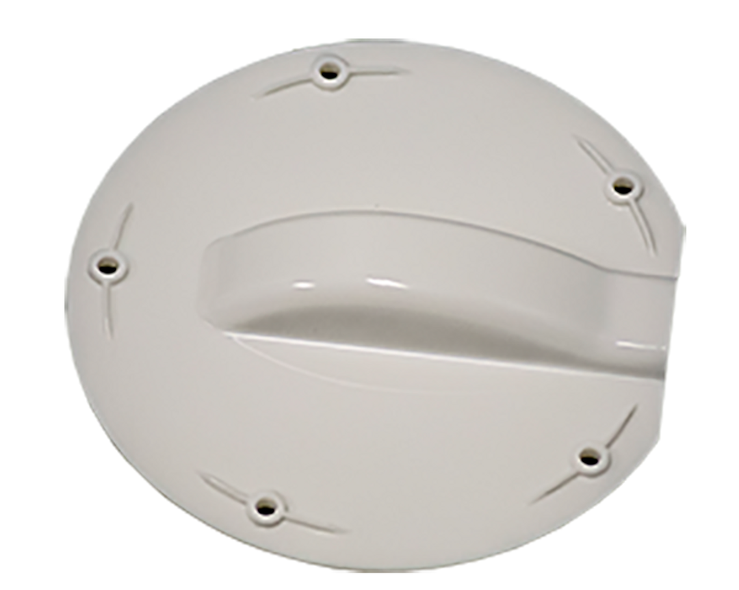 King TV Cable Entry Plate, Dual Cable, Entry Plate Only Without Connector, Weather Proof, White, Plastic, With Mounting Screws – CE2000
