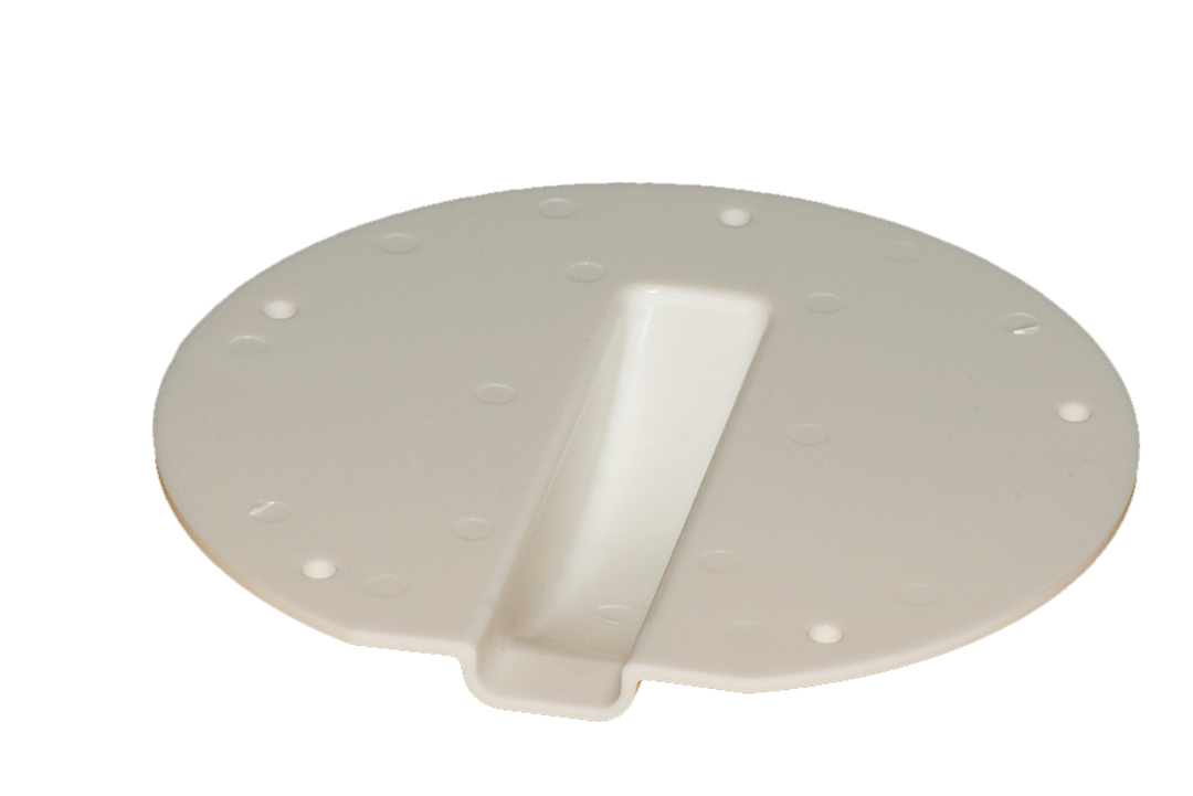 King TV Cable Entry Plate, Dual Cable, Entry Plate Only Without Connector, Weather Proof, White, Plastic, With Mounting Screws – CE2000
