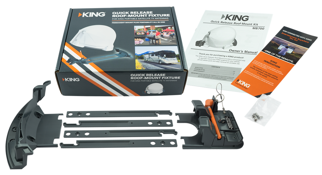 King Satellite TV Antenna Mount, Roof Mount, Quick Release – MB700