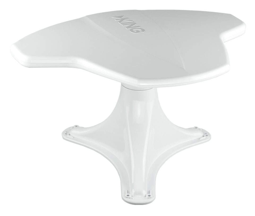 King Broadcast TV Antenna, King Jack ™, White, With Aerial Mount/ Signal Finder – OA8500