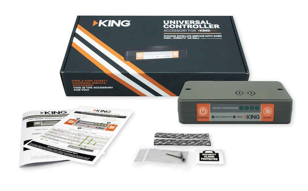 King Satellite TV Antenna Interface Box, For King Quest Satellite TV, Use to Change Satellite TV Service Between Directv/ Dish ®/ Bell ™ – UC1000