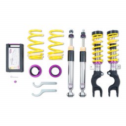 Kw Suspensn Coil Over Shock Absorber, Variant 3, Adjustable Rebound Dampening and Compression, 0.9 to 1.9 Inch Front and Rear Lower – 35287007
