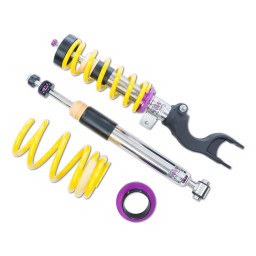 Kw Suspensn Coil Over Shock Absorber, Variant 3, Adjustable Rebound Dampening and Compression, 0.9 to 1.9 Inch Front and Rear Lower – 35287007