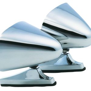 K-Source Exterior Mirror, Dual Sport, Aftermarket Replacement, Set of 2, Chrome, Manual, Non-Foldaway, Without Heated Mirrors – 1600