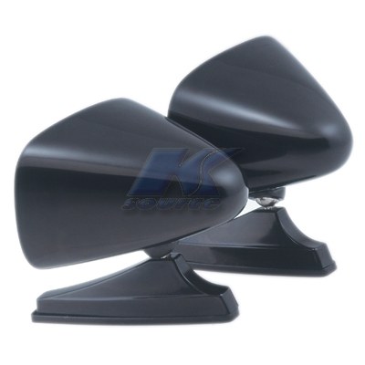 K-Source Exterior Mirror, Dual Sport, Aftermarket Replacement, Set of 2, Black, Manual, Non-Foldaway, Without Heated Mirrors – 1600B