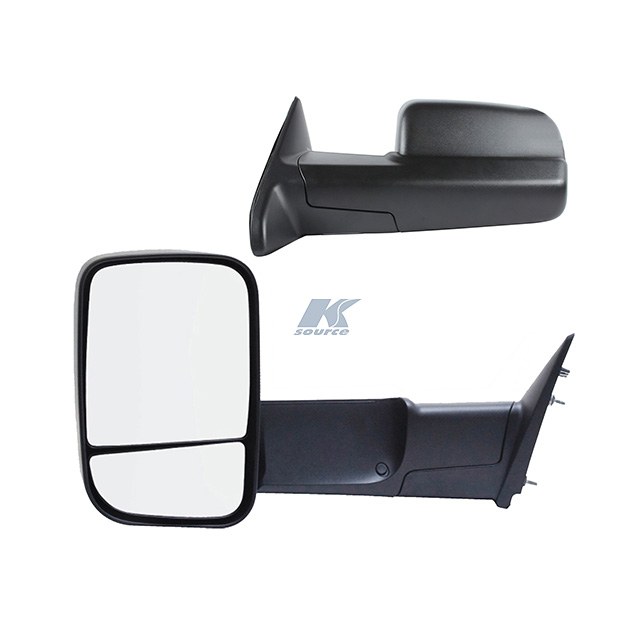 K-Source Exterior Mirror, OEM Replacement, Set of 2, Textrured Black, Manual, Folding, Without Turn Signal, Without Heated Mirrors – 60193-94C