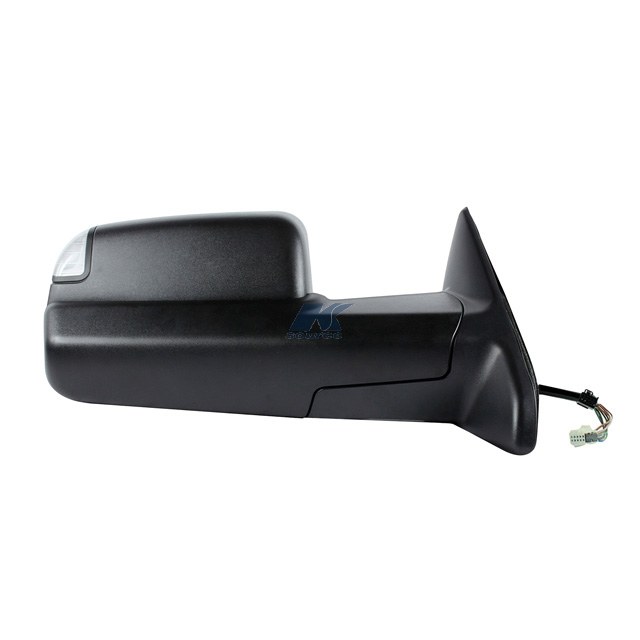 K-Source Exterior Towing Mirror, OEM Replacement, Single, Black, Electric, Power Folding, With Turn Signal, With Heated Mirrors – 60199C