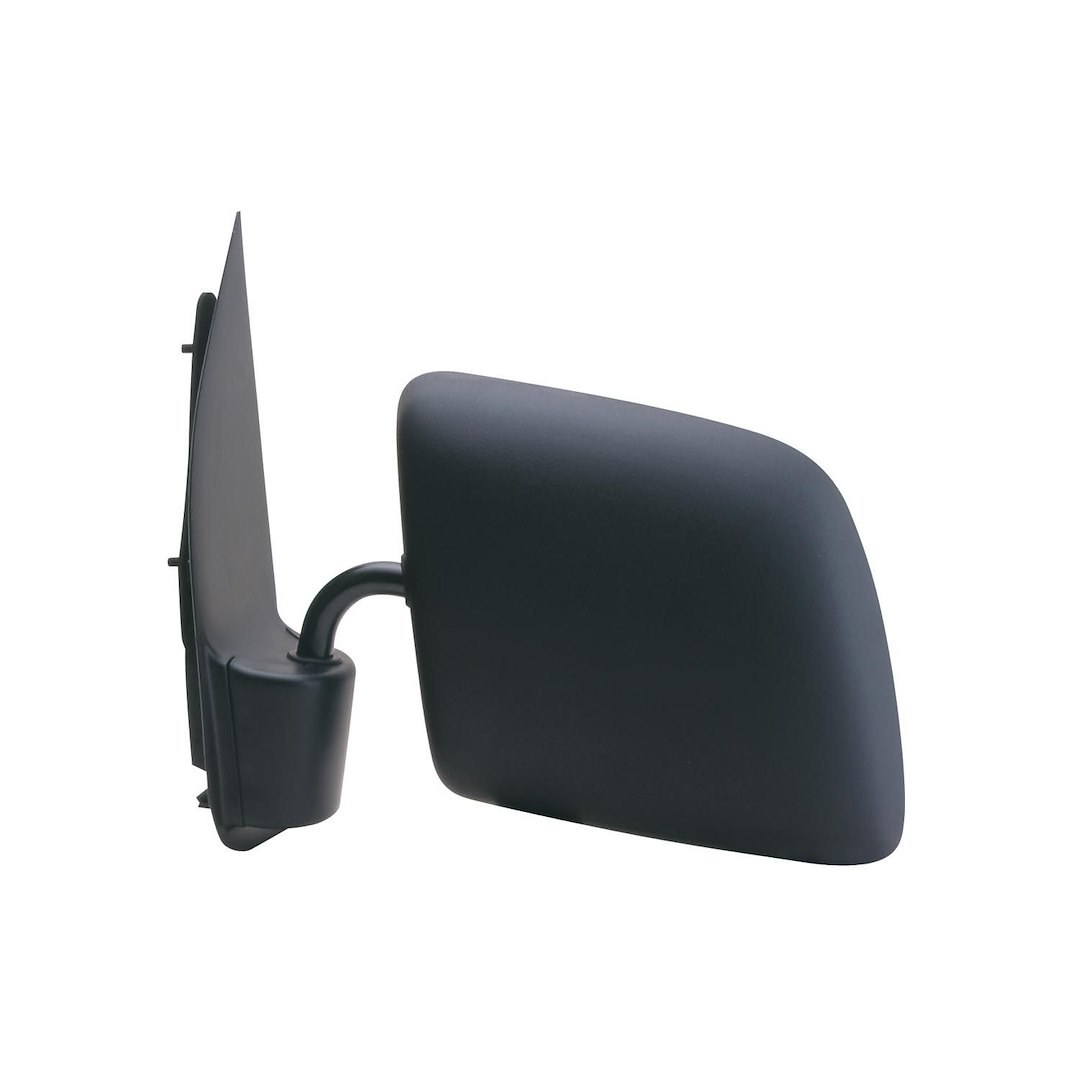 K-Source Exterior Mirror, OEM Replacement, Single, Black, Manual, Foldaway, Without Heated Mirrors, Without Turn Signal Indicators – 61062F