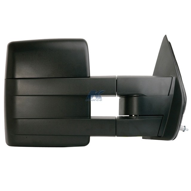 K-Source Exterior Towing Mirror, OEM Replacement, 8 Inch X 6-1/4 Inch with 7-1/2 Inch Spot Mirror, 19 Inch Extension, Electric – 61185F
