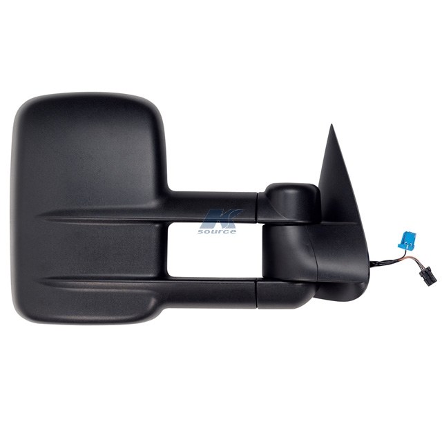 K-Source Exterior Towing Mirror, OEM Replacement, 12 Inch X 7-3/4 Inch Including a Spot Mirror, 4 Inch Extension, Electric – 62075G