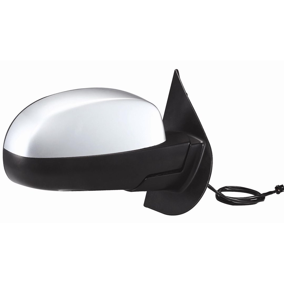 K-Source Exterior Mirror, OEM Replacement, Single, Chrome, Electric, Foldaway, With Heated Mirrors, Without Turn Signal Indicators – 62087G