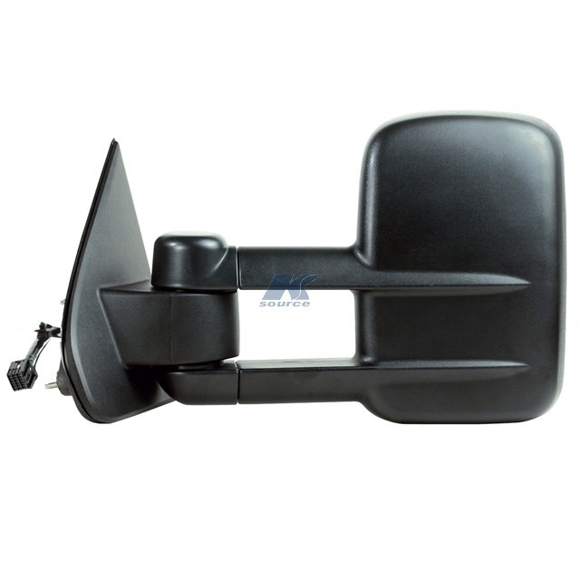 K-Source Exterior Towing Mirror, OEM Replacement, Dual Lens, Extendable, Electric, With Turn Signal, Heated, Manual Folding, Textured Black – 62136G
