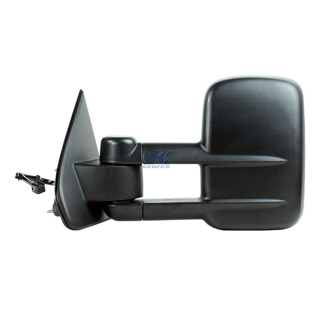 K-Source Exterior Towing Mirror, OEM Replacement, Dual Lens, Extendable, Electric, Without Turn Signal, Heated, Manual Folding – 62148G